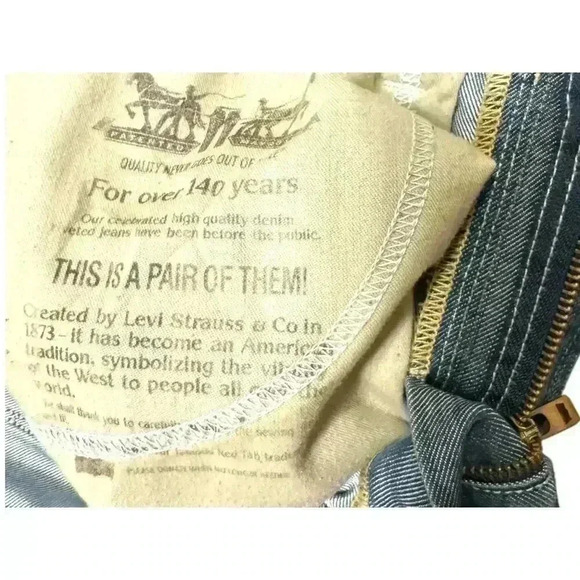 Vintage Levis 514 Jeans Mens 31 x 32 Straight Fit Medium Wash Blue Grunge Skater - Picture 7 of 15